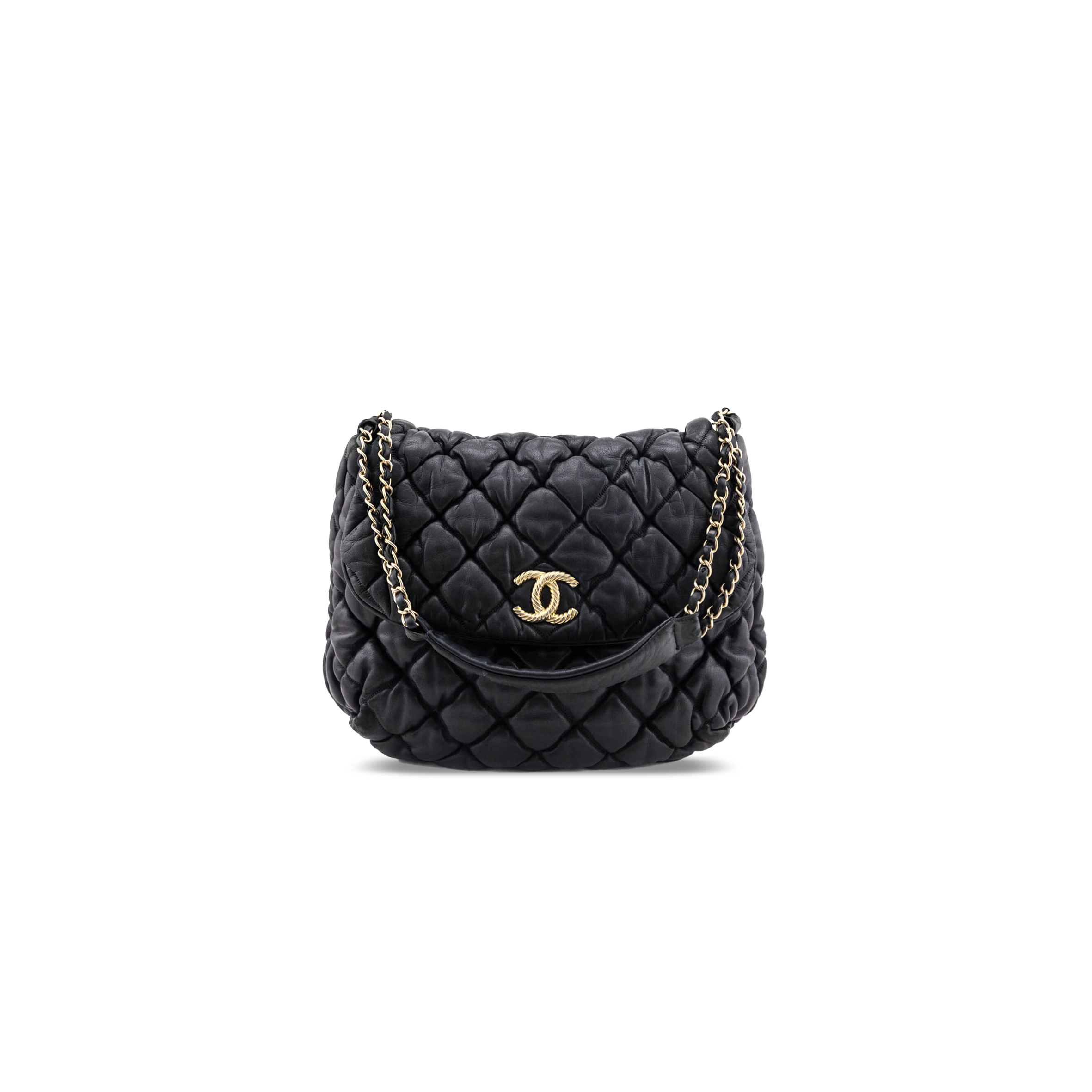 CHANEL BUBBLE LARGE QUILTED LAMBSKIN FLAP BAG 129090 (38*20*10cm)
